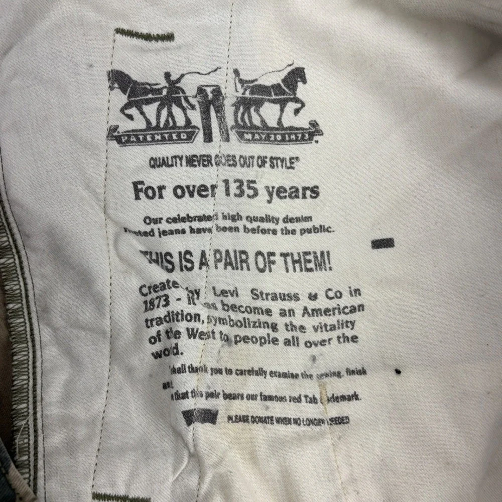 Levi's White Tab Camo Cargo Pants Men's 42x30 Military Utility Tactical Cotton